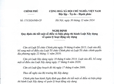 Một Số Thay Đổi Cơ Bản Của Nghị Định Số 175/2024/NĐ-CP